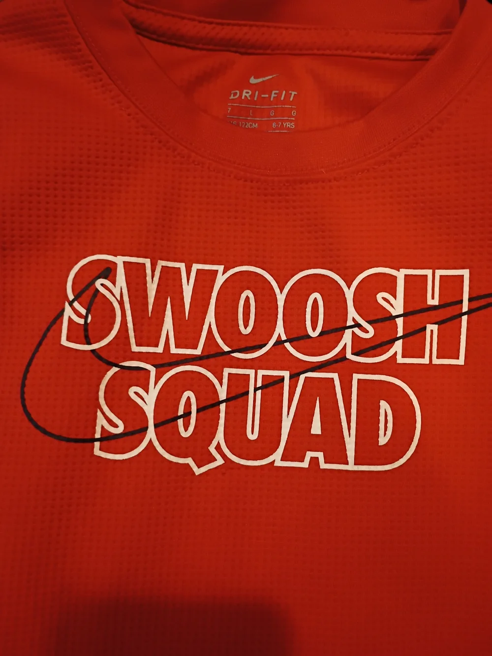 Nike Dri-FIT Men’s Swim Tee - Red Swoosh Squad